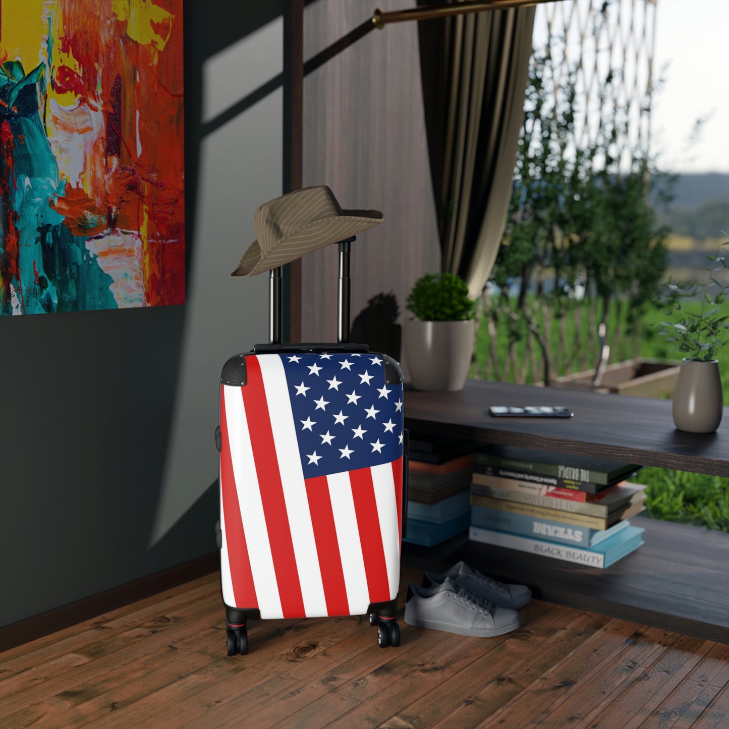 The Native Suitcase - USA Stars & Stripes