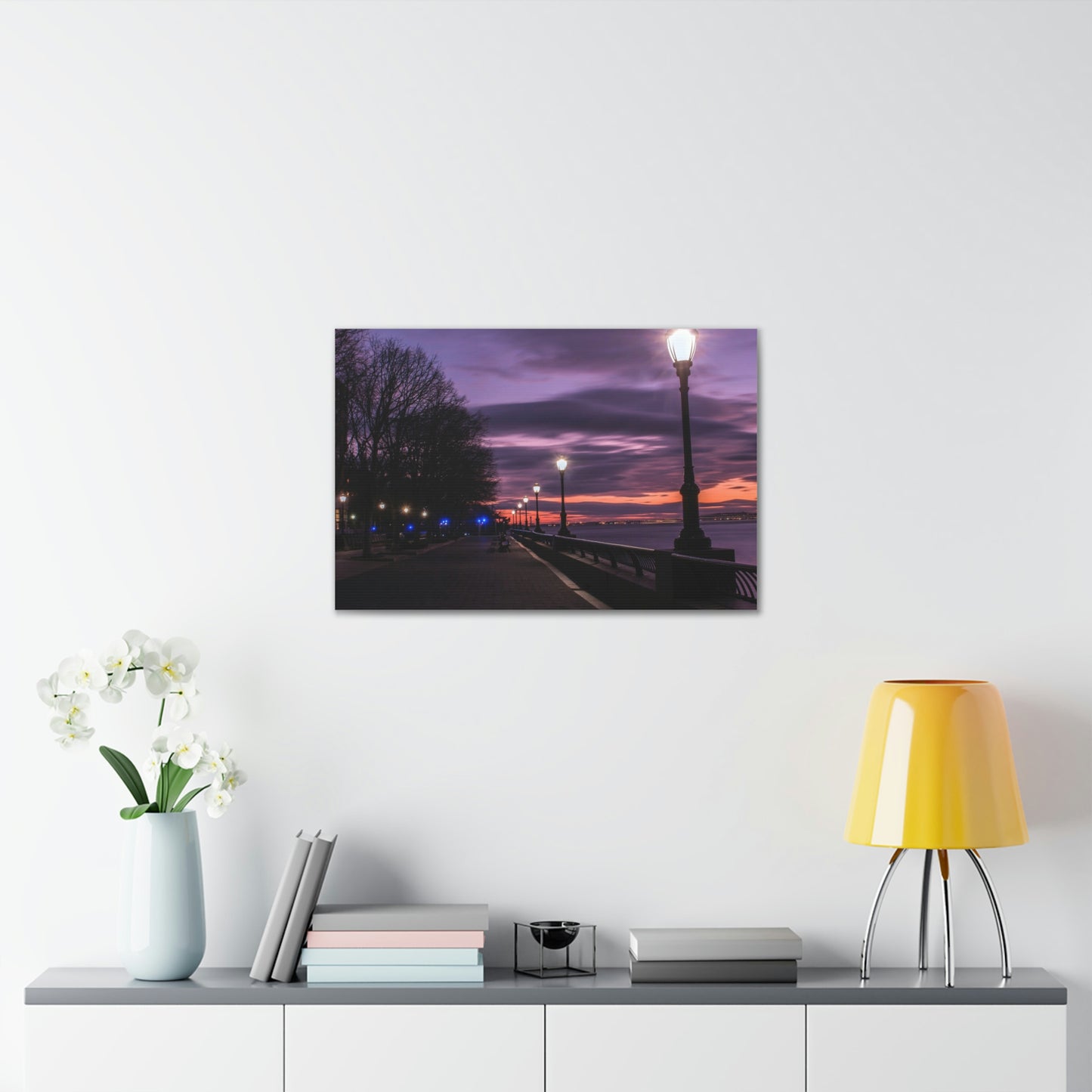 Boardwalk at Sunset Wall Canvas - The Trip Window