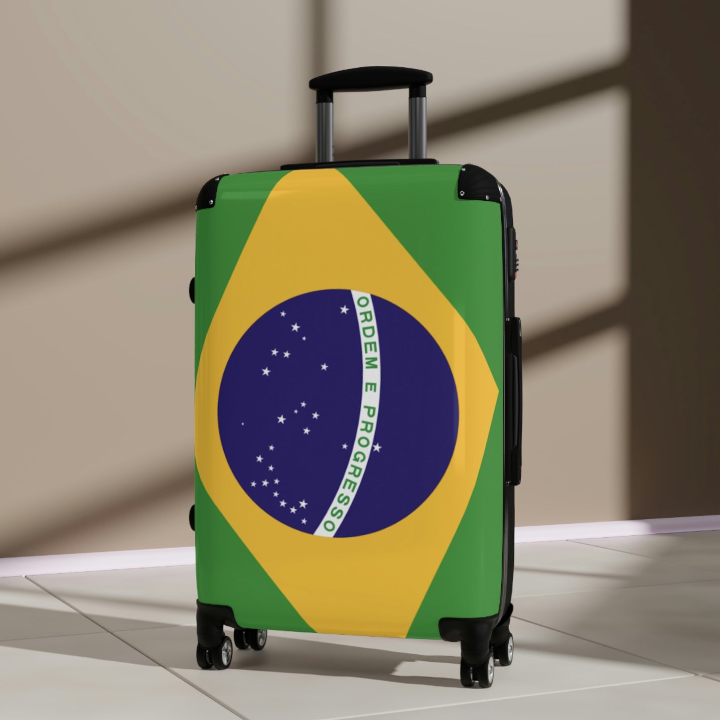 The Native Suitcase - Brazil Flag
