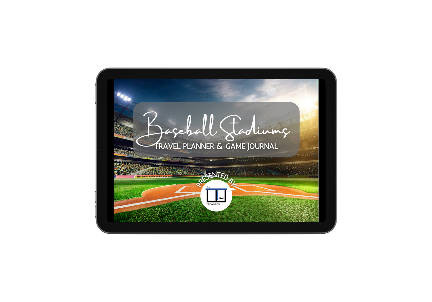 Baseball Stadium Bucket List Map, Trip Journal, Digital Planner and Game Journal