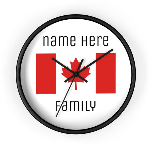 Personalize Your Canada Wall Clock