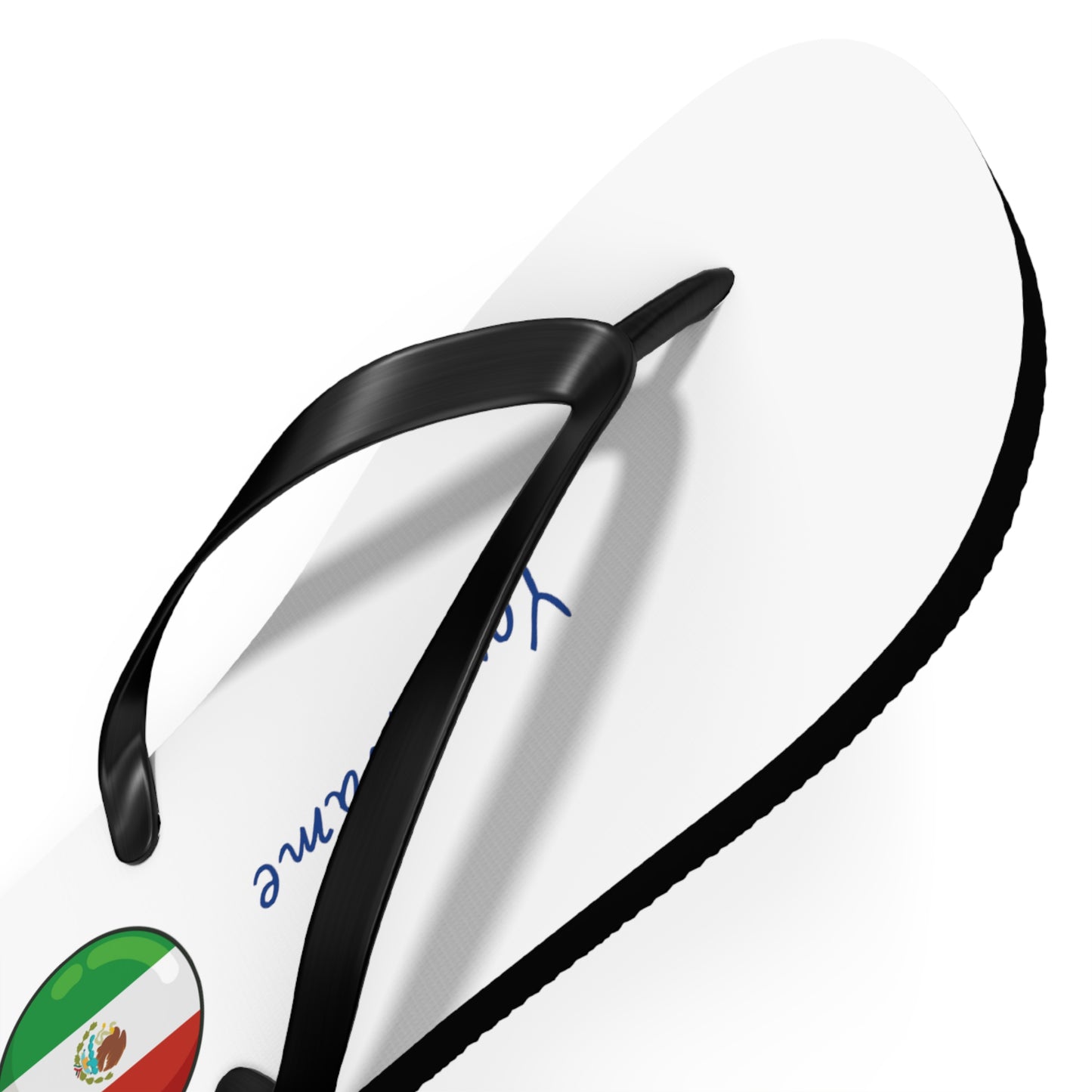 Personalized Mexican Beach, Pool, Walking and Casual Flip Flops - Mexico and Have Your Name Printed