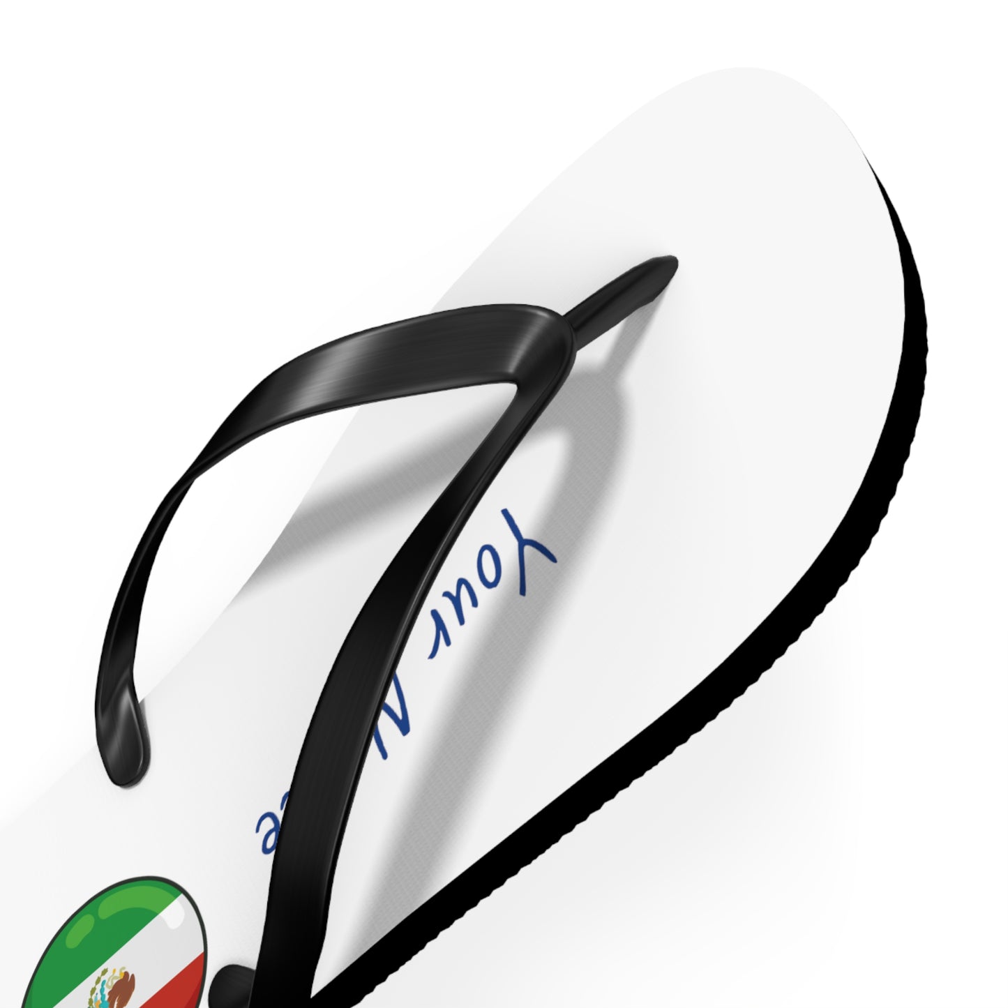 Personalized Mexican Beach, Pool, Walking and Casual Flip Flops - Mexico and Have Your Name Printed