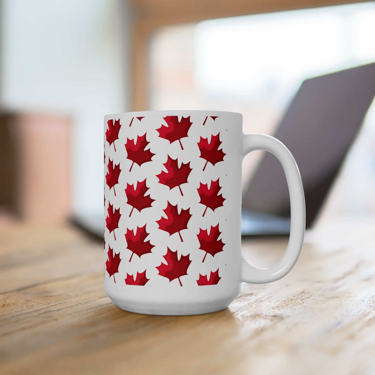 The Native Ceramic Mug 15oz - Canada Maple Leaf Collage