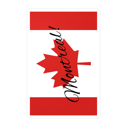 Montreal! Canada Flag Kiss-Cut Vinyl Decals