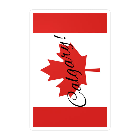 Calgary! Canada Flag Kiss-Cut Vinyl Decals