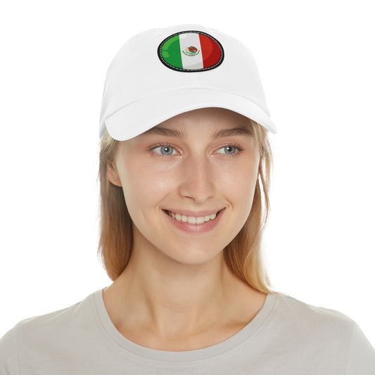 The Native Low Profile Hat with Round Leather Patch - Mexico