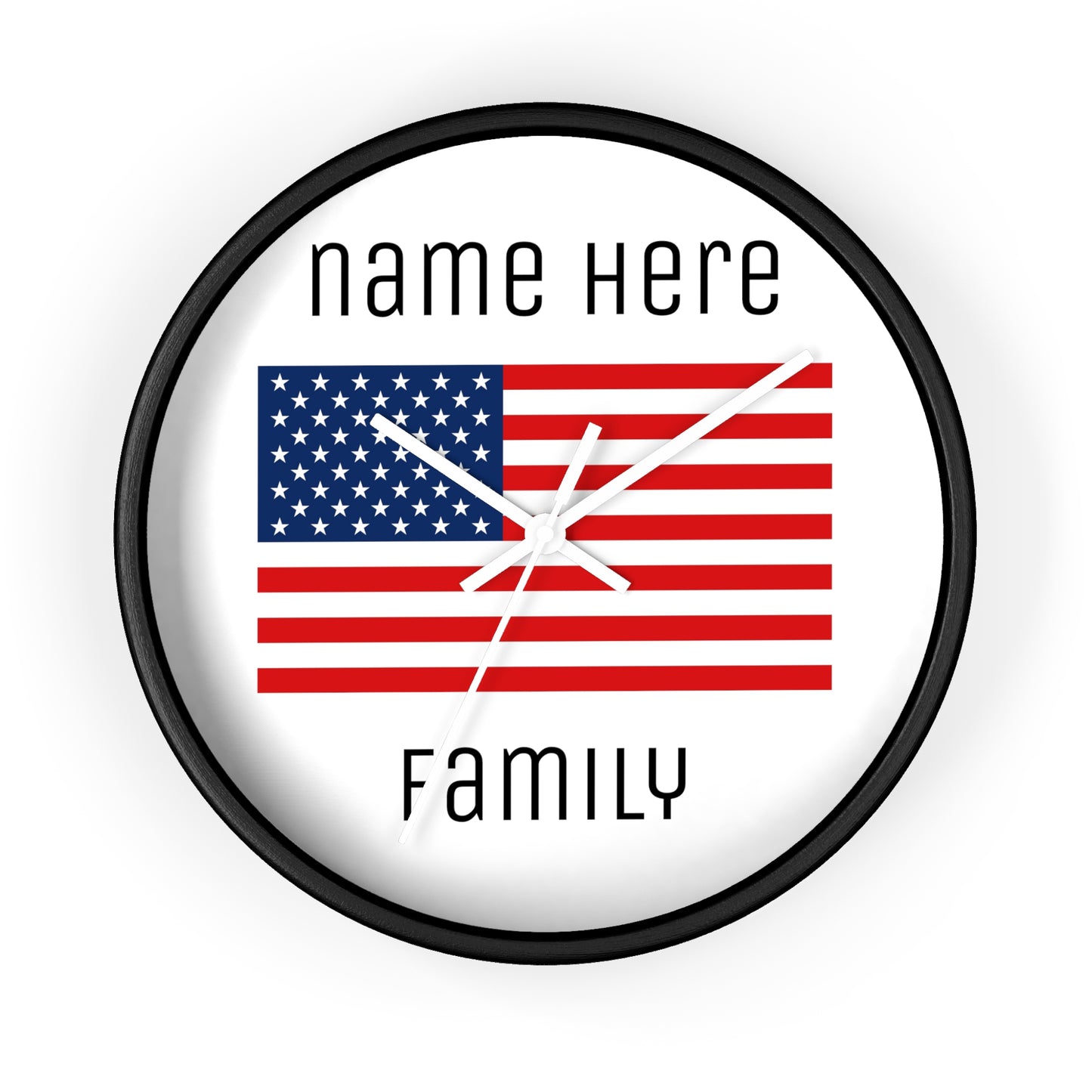 Personalize Your USA Wall Clock