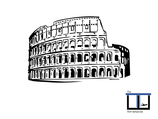 Rome Italy Kids Activity Coloring Page - Coliseum Coloring Page - Trip Fun For Kids - Color Travel For Kids