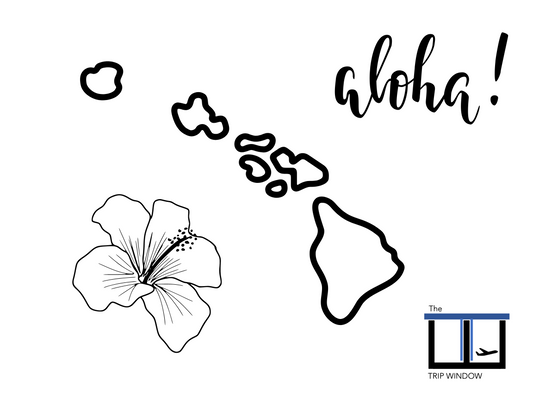 Hawaiian Island Coloring Page 2 For Kids - Tropical Island Coloring Activities For Kids - Island Color Page