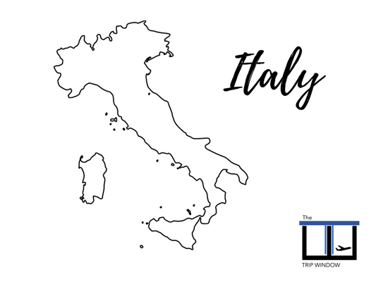 Italy Kids Coloring Activity Page - Travel Coloring Italy - Kids Activities - Coloring Book - Plane Activities