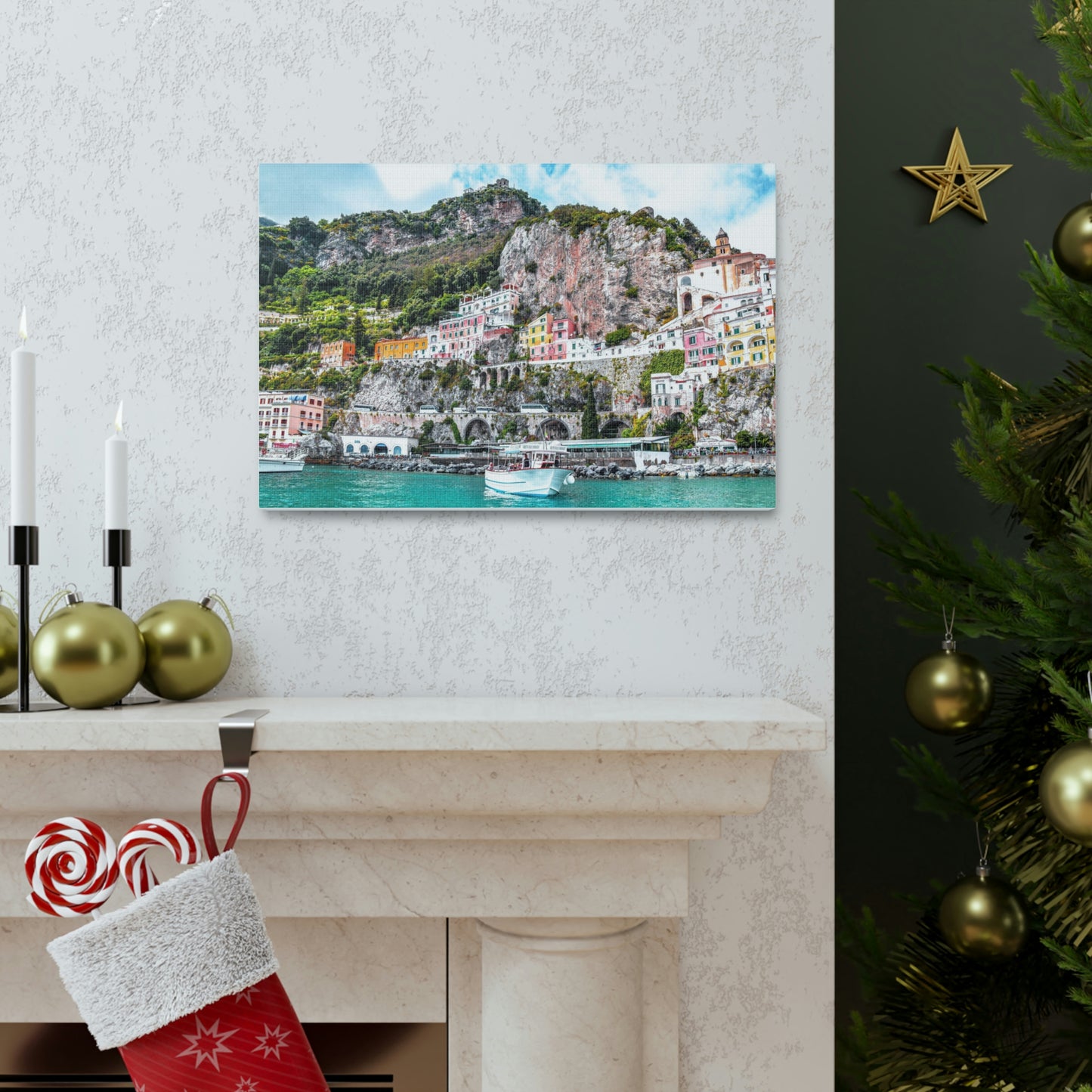 Amalfi Coast, Italy Wall Canvas - The Trip Window