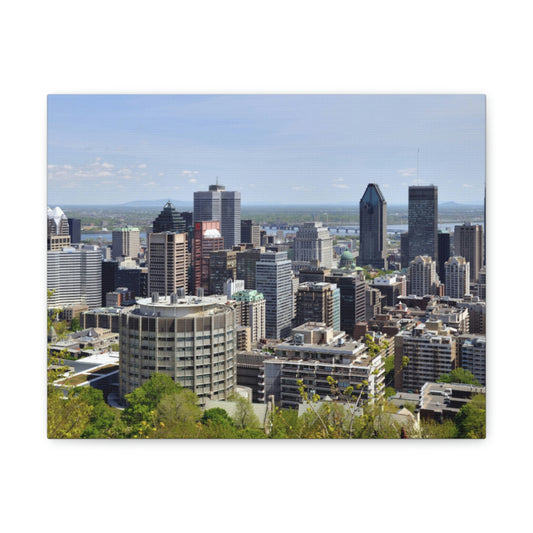 Montreal Skyline Wall Canvas - The Trip Window