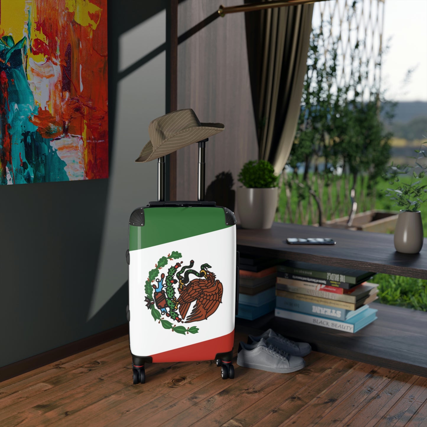 The Native Suitcase - Mexico Flag