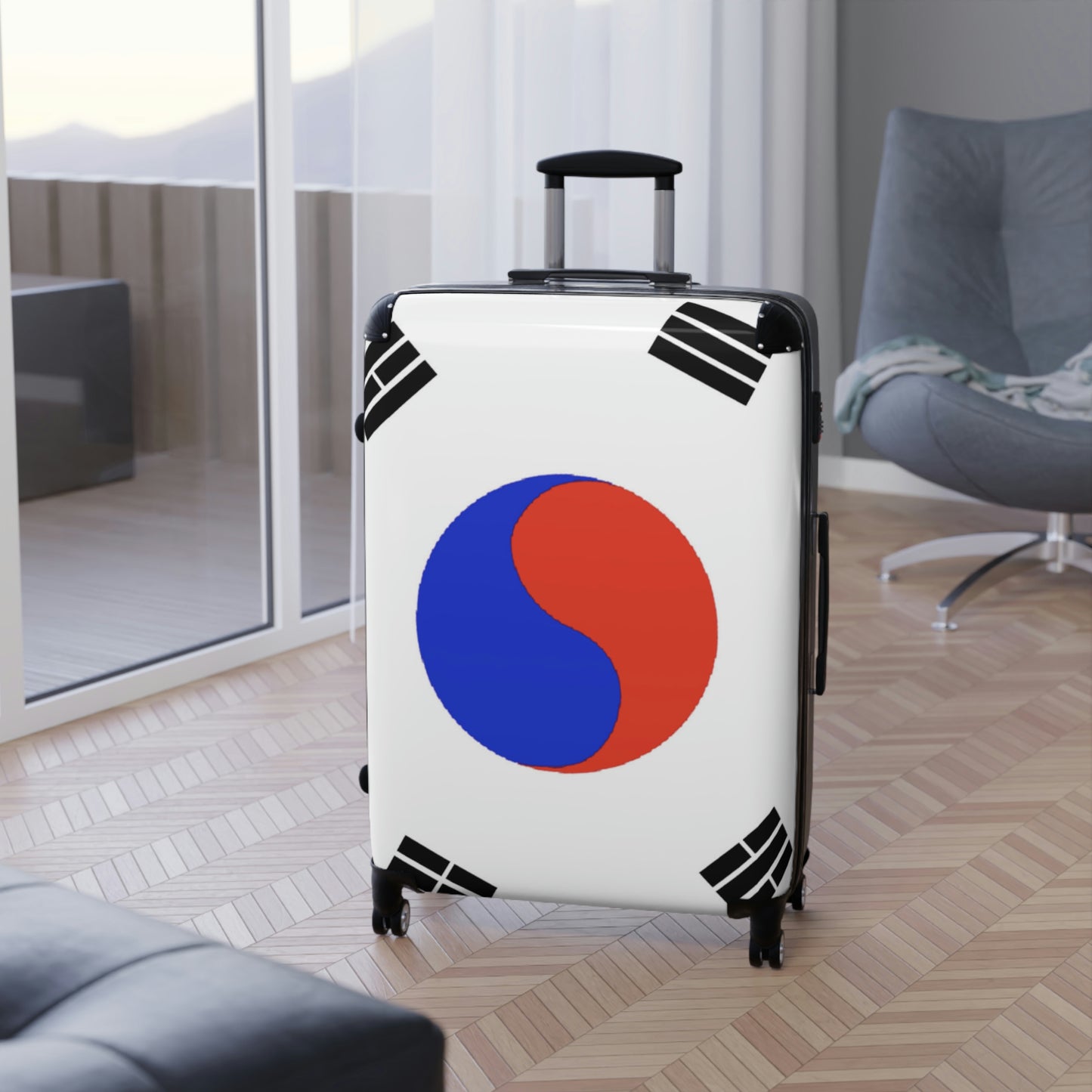 The Native Suitcase - South Korean Flag