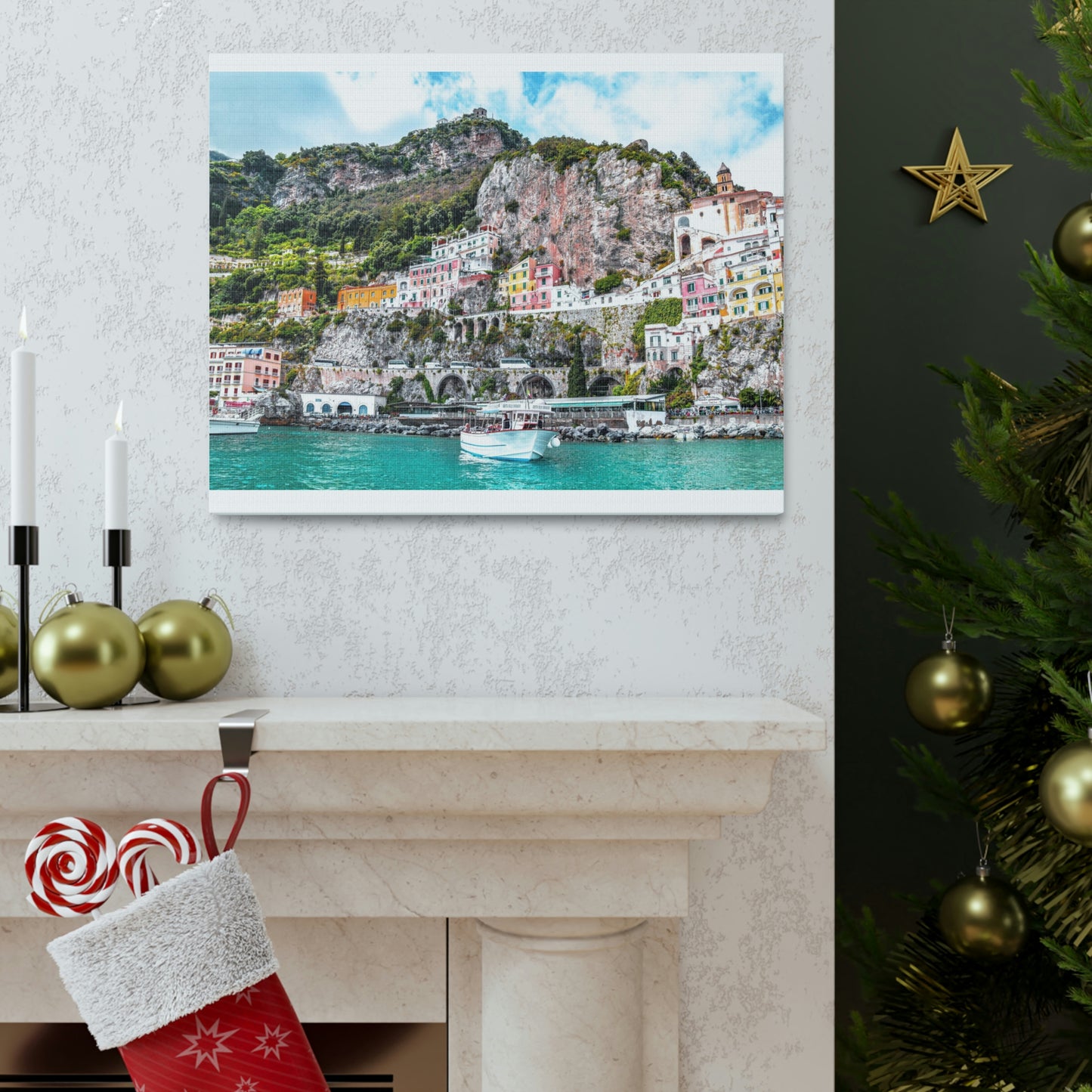 Amalfi Coast, Italy Wall Canvas - The Trip Window