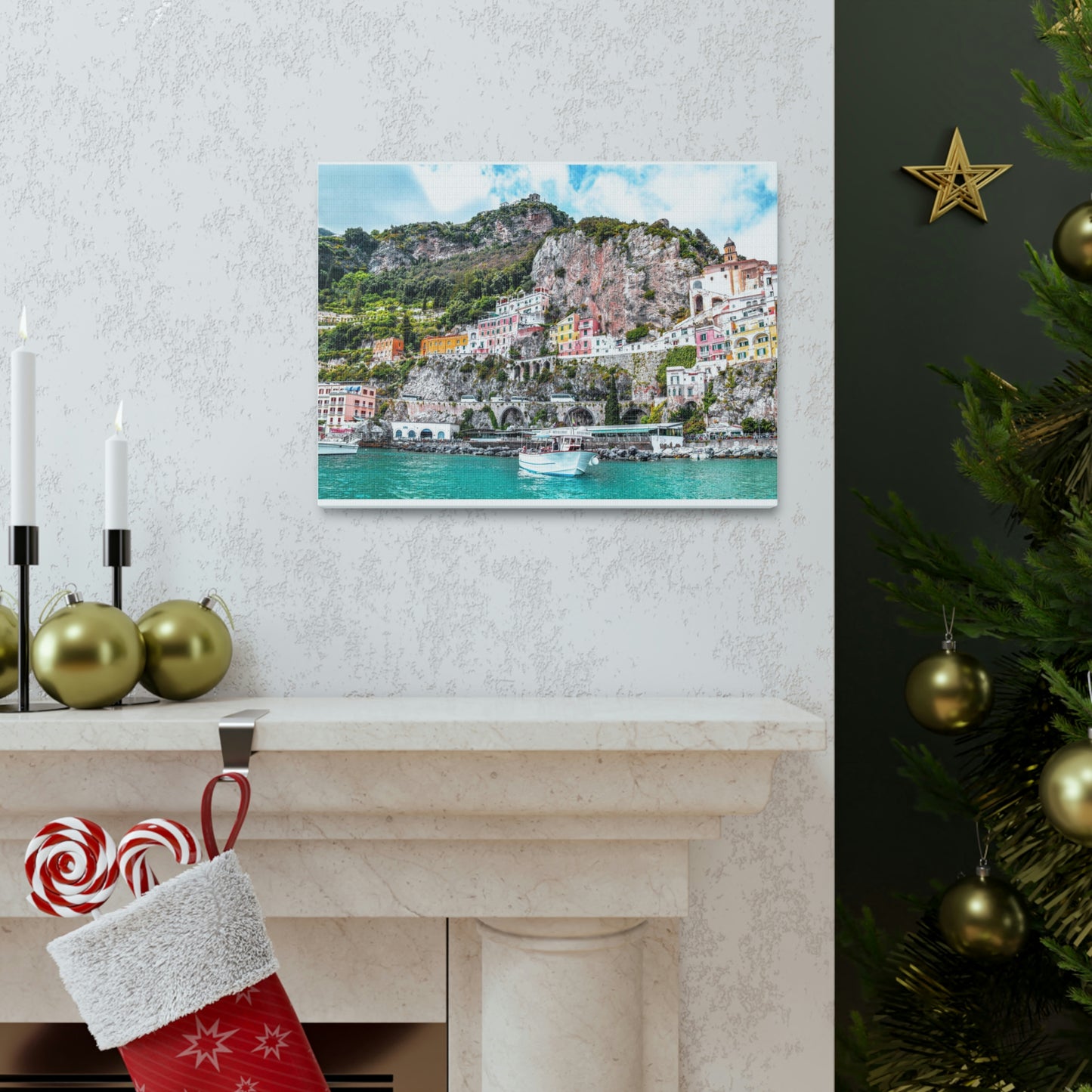 Amalfi Coast, Italy Wall Canvas - The Trip Window