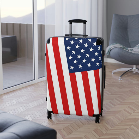 The Native Suitcase - USA Stars & Stripes