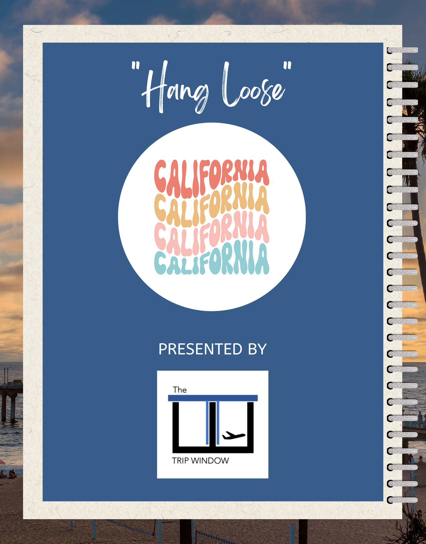 California Travel Digital Planner and Journal - Trip Organizer - Travel Journal and Expense Tracker - The Trip Window