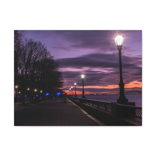 Boardwalk at Sunset Wall Canvas - The Trip Window