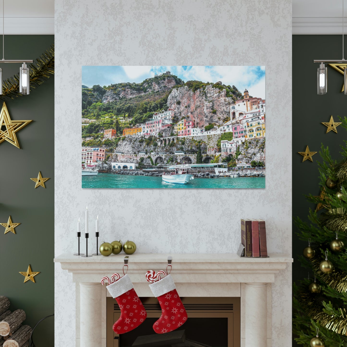 Amalfi Coast, Italy Wall Canvas - The Trip Window