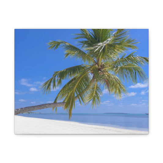 Maldives Island Paradise Wall Canvas Print - The Trip Window