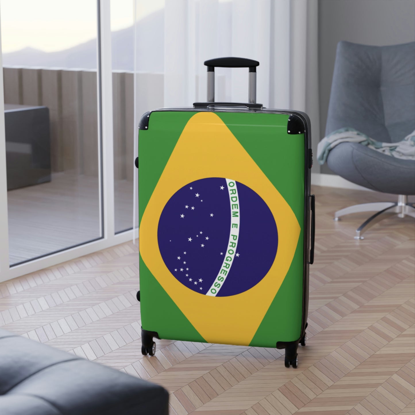 The Native Suitcase - Brazil Flag